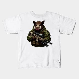 Sniper Wild Boar Kids T-Shirt